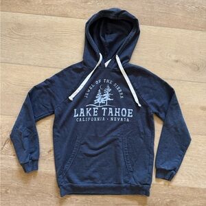 Lake Tahoe Navy Hoodie Sweatshirt - Women’s XS